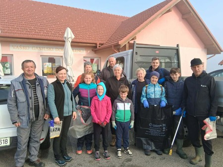 Čistilna akcija Občine Šalovci v Dolencih