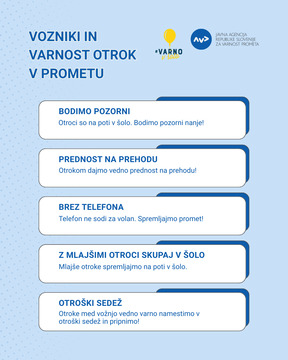 Vozniki in varnost otrok v prometu
